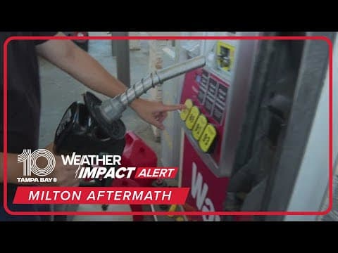 Lines are getting shorter as gas comes back to the area after shortage from Milton