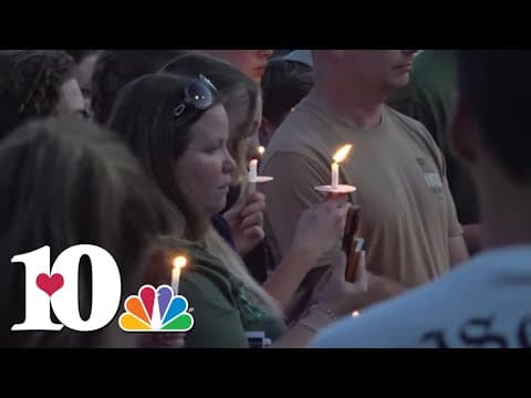 Students honor the life of Charlie Kirk at UT's "Rock"