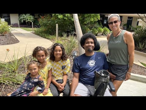 San Diego father, former track athlete takes first steps after multiple amputations