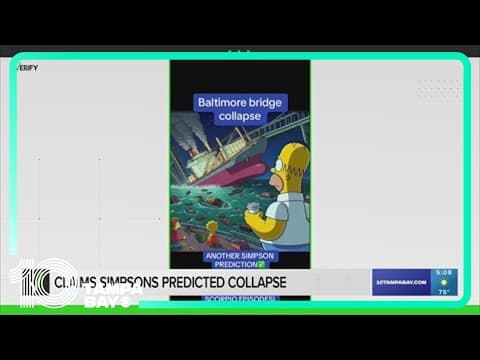 AI-generated photo claims to be Simpsons art 'predicting' bridge collapse