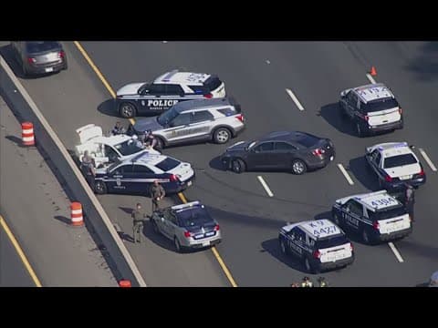 Lanes reopen on Southbound I-495 after police chase
