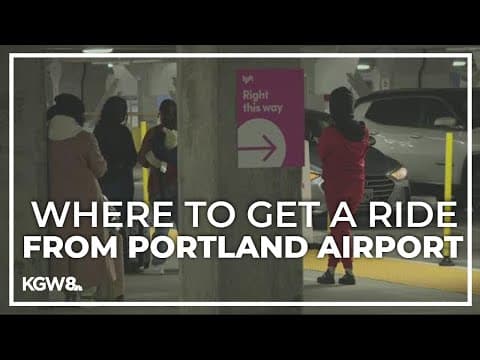 Portland International Airport unveils new rideshare area