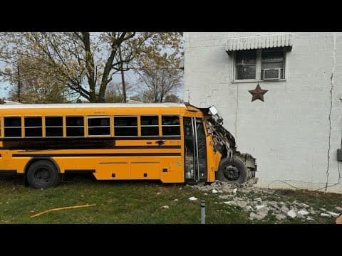 2 students, driver hospitalized after bus crash in Randolph County