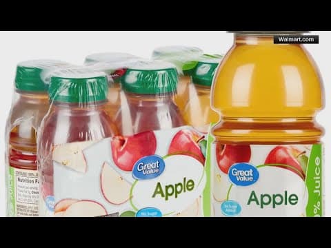 Walmart recalling nearly 10,000 cases of apple juice
