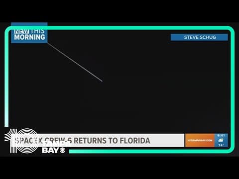 SpaceX Crew-6 returns to Florida