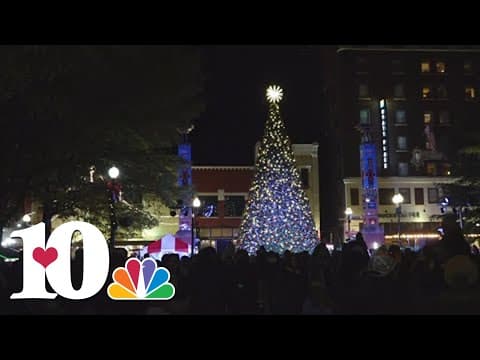 Knoxville has lit its downtown Christmas tree!