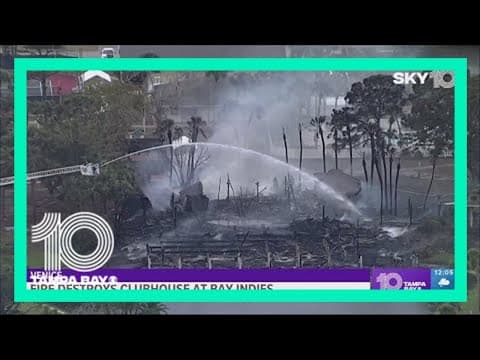 Fire destroys clubhouse at Bay Indies in Venice