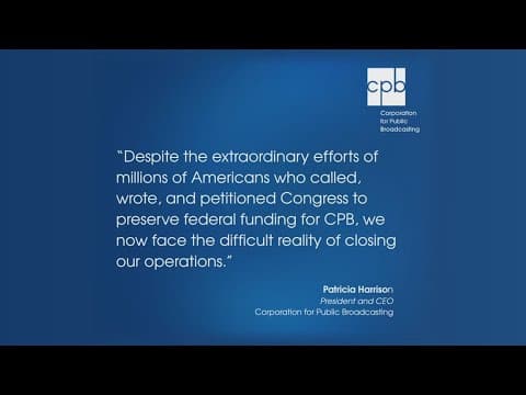 Corporation for Public Broadcasting to shut down after loss of federal funding
