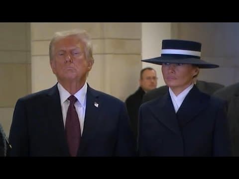 President Donald Trump participates in First Honors Ceremony (Jan. 20, 2025)