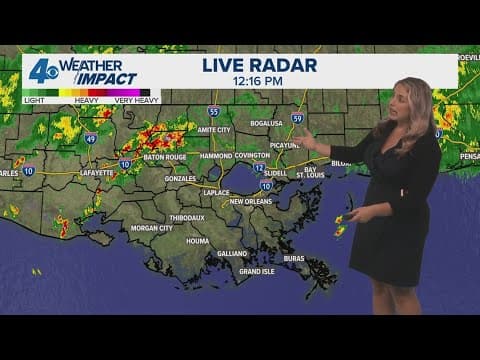New Orleans Weather: Scattered rain and storms Friday