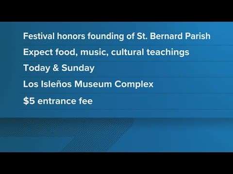 Los Isleños Heritage Festival kicks off in St. Bernard Parish
