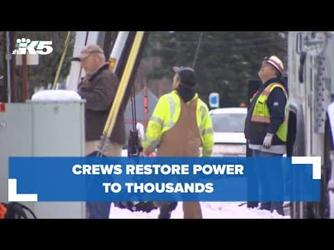 Crews restore power to thousands