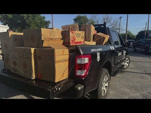 Fort Worth police seize 700 pounds of fireworks