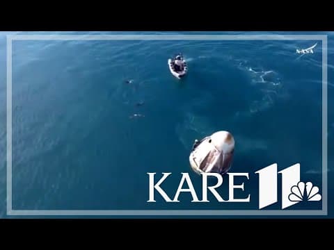Dolphins greet NASA astronauts back to Earth after splashdown