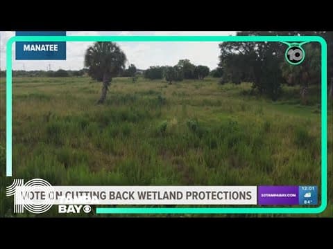 Vote on cutting back on wetland protections