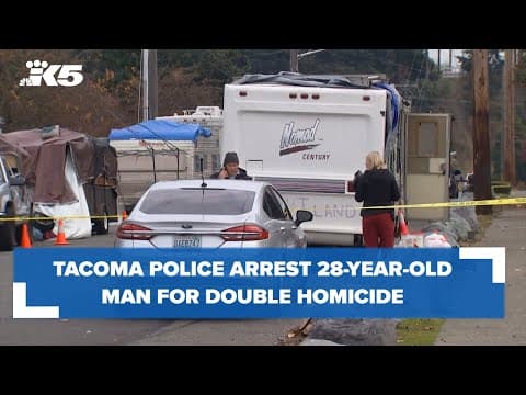Tacoma police arrest 28-year-old man in double homicide
