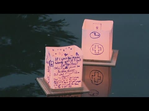 Water Lantern Festival held at Military Park in Indianapolis