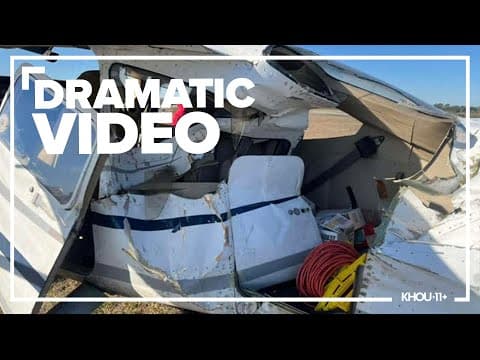 Cockpit video shows plane crash in Pearland, Texas
