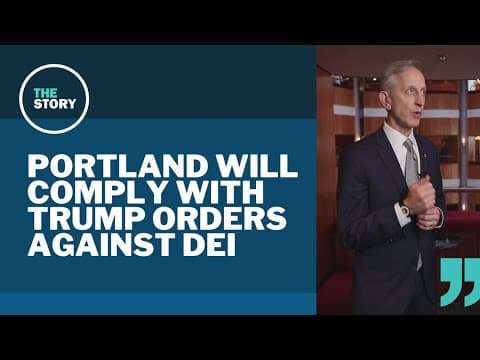 Portland mayor directs city to comply with Trump's anti-DEI executive orders as necessary