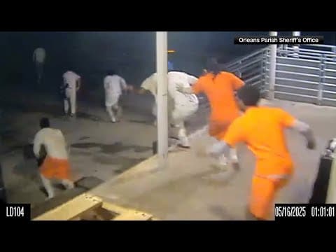 Surveillance video: The moment 10 inmates escaped New Orleans Jail