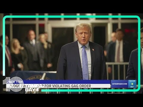 Trump held in contempt of court over social media posts about witnesses in criminal trial