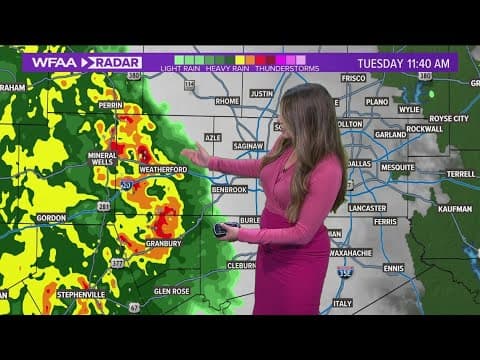 DFW Weather: Latest timeline for rain, storm chances Tuesday
