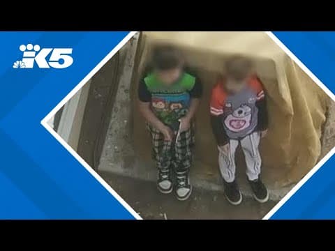 Young boys seen in armed standoff