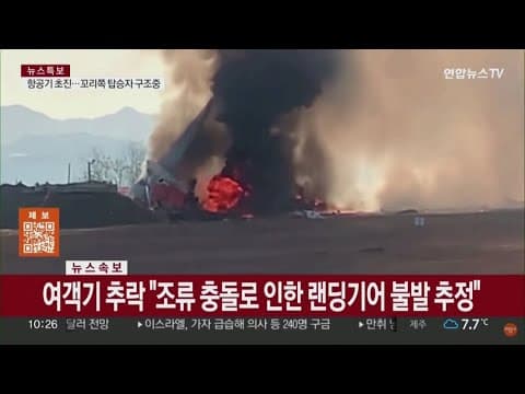 62 feared dead after plane skids off runway at South Korean airport