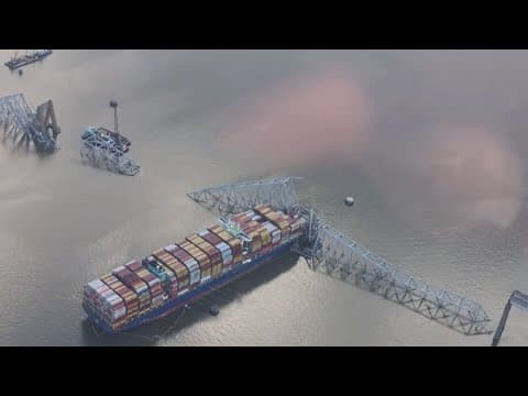 President Biden visits site of Baltimore Key Bridge collapse