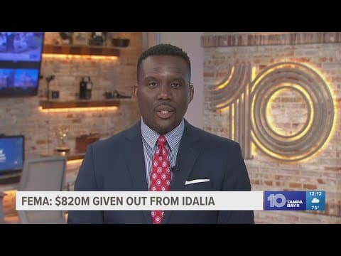 FEMA says more than $820M in federal aid used for Hurricane Idalia assistance