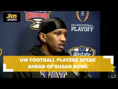 UW players press conference ahead of Sugar Bowl