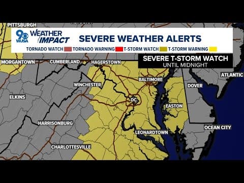 LIVE: Tracking strong and severe storms