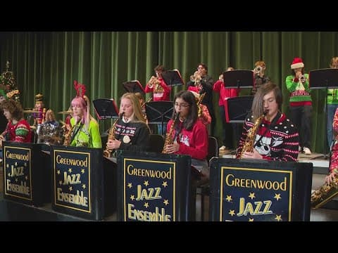 Greenwood High School jazz ensemble live on WTHR 13Sunrise