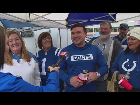 Colts fans tailgating ahead of Bills game