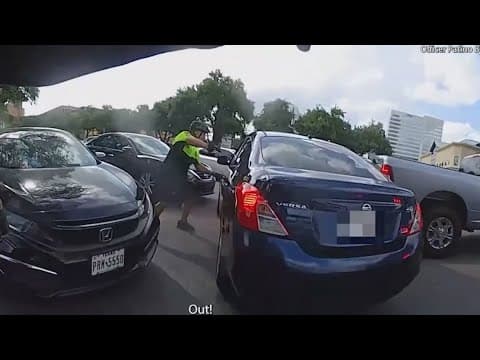 Police release footage after officer hit by car, suspect shot during incident near the Galleria