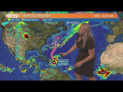 5 AM Wednesday Tropical Update: Ernesto impacting Puerto Rico