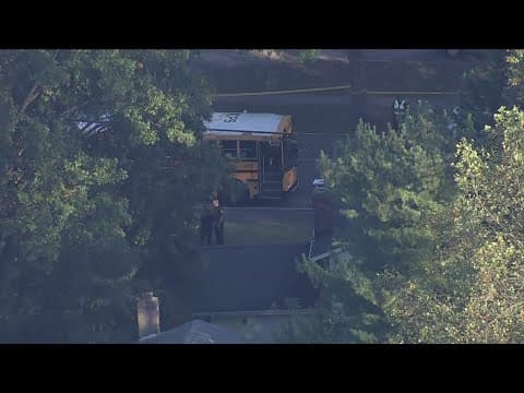 Child dies in school bus crash