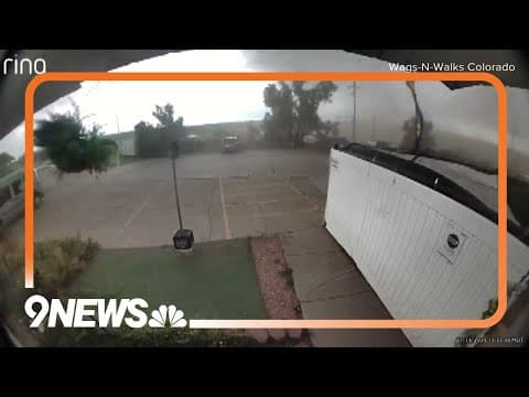 WATCH: Landspout damages pet boarding business in Franktown