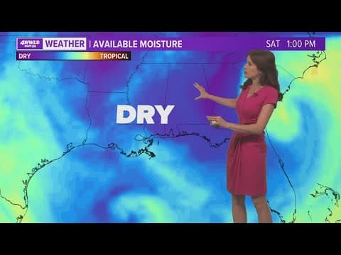 Mainly dry and less humid weather through Memorial Day