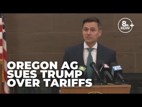 Oregon AG sues Trump administration over tariffs (news conference)