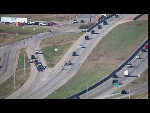 Procession for North Texas police officer killed in line of duty