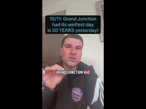 10/11: Grand Junction had its wettest day in over 50 years on Friday!