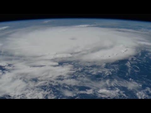 Hurricane Beryl as seen from the International Space Station