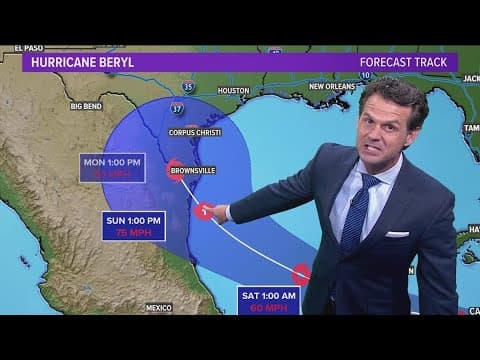 Tracking Hurricane Beryl | Could the storm make landfall in Texas?