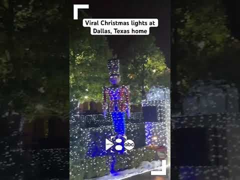 Viral Dallas, Texas Christmas light display draws crowds
