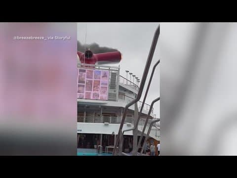 Fire breaks out on cruise ship in The Bahamas