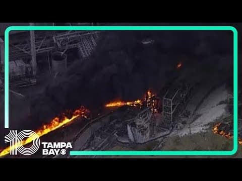 Large brush fire breaks out near Mosaic phosphate plant in Hillsborough County