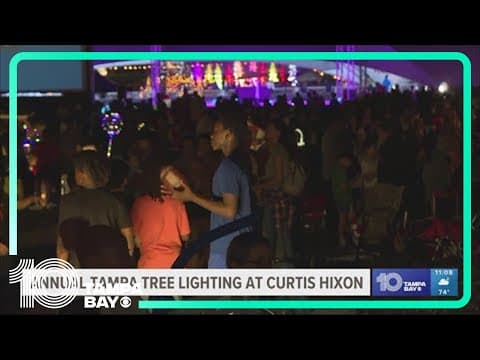 Hundreds flock to Tampa's Santa Fest Parade and tree lighting