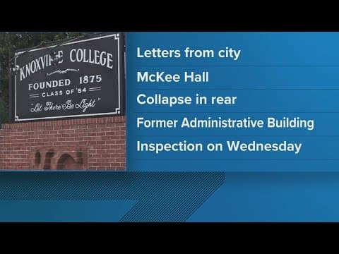 City sets deadline for Knoxville College to fix decaying campus landmark