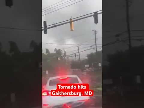 Inside the tornado in Gaithersburg, and (footage from Mark Monis)